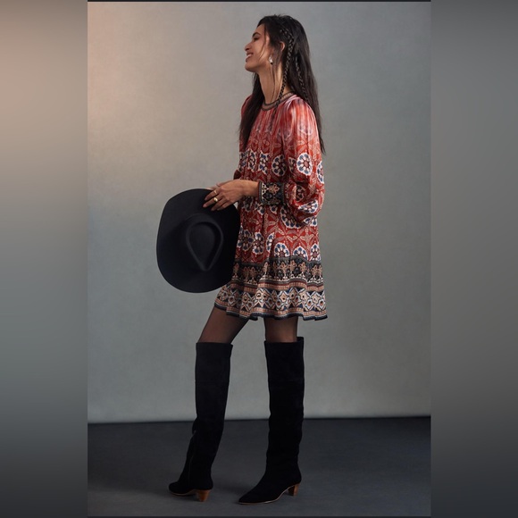 Anthropologie Tanvi Kedia Boho Mini Dress - Picture 2 of 4